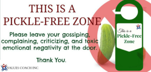 Pickle free zone